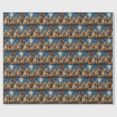 Tarweterriër Halloween Spooky Cadeaupapier (Vlak)