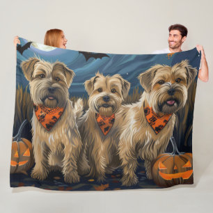 Tarweterriër Halloween Spooky Fleece Deken