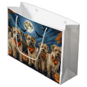 Tarweterriër Halloween Spooky Groot Cadeauzakje (Voorkant Gekanteld)