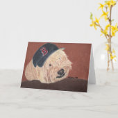 Tarweterriër - Wheatie Kaart (Gele Bloem)