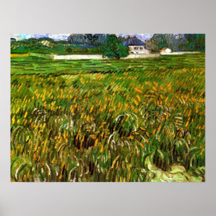 Tarweveld bij Auvers van Vincent van Gogh Poster