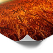 Tarweveld en zonsondergang poster (Hoek)