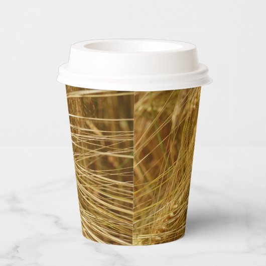 Tarweveld. Het is oogsttijd! Papieren Bekers (Rechts)