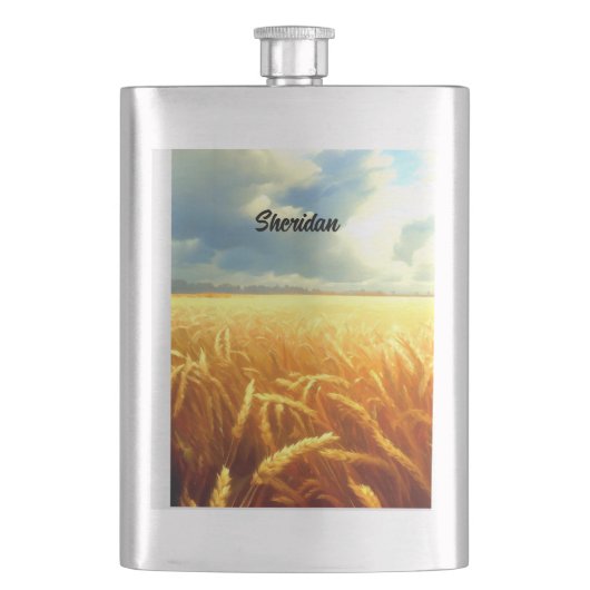 Tarweveld in de zomer flacon (Voorkant)