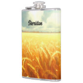 Tarweveld in de zomer heupfles (Links)