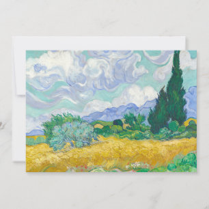 tarweveld met cipressen Vincent van Gogh
