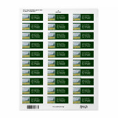 Tarweveld met Cypresses Van Gogh Fine Art Etiket (Full Sheet)