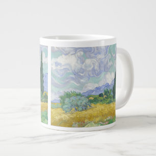Tarweveld met Cypresses Van Gogh Fine Art Jumbo Beker