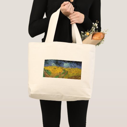 Tarweveld met koeien grote tote bag (Voorkant (product))