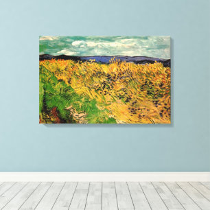 Tarweveld met korenbloemen door Vincent van Gogh Canvas Afdruk