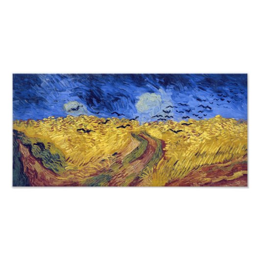 Tarweveld met kraaien | Van Gogh | Foto Afdruk (Voorkant)