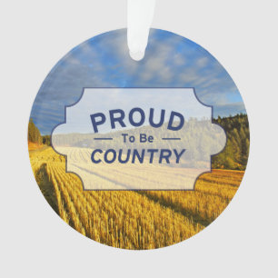 Tarweveld na oogst ornament