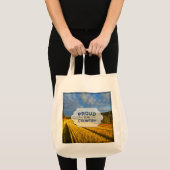 Tarweveld na oogst tote bag (Voorkant (product))