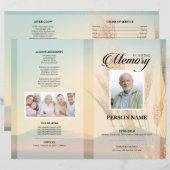 Tarweveld rouwdienst sjabloon (Voorkant / Achterkant)