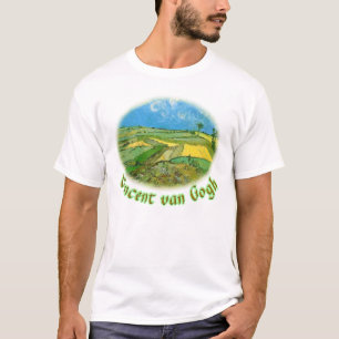 Tarwevelden bij Auvers onder een bewolkte hemel, v T-shirt