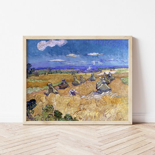 Tarwevelden met Reaper | Vincent van Gogh Poster