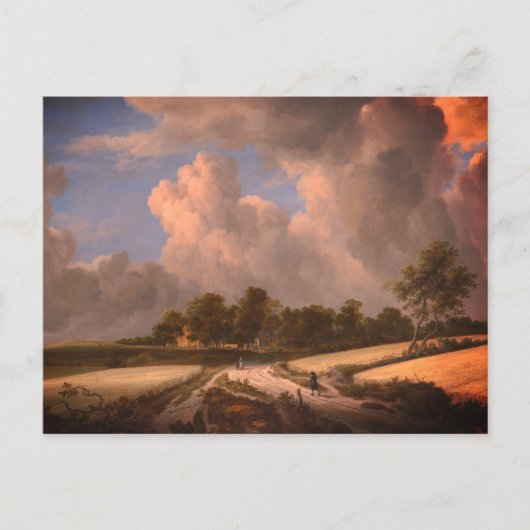 Tarwevelden van Van Ruisdael: Briefkaart (Voorkant)