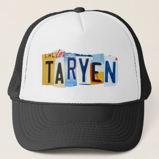 Taryen Licence Plate Hat Trucker Pet