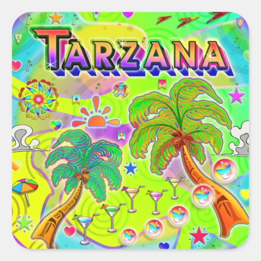 Tarzana Mind Focus Sticker (Voorkant)