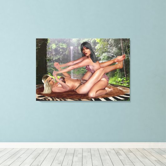 TARZANA ORDY SCISSORS #1 CANVAS AFDRUK (Insitu (Houten vloer))