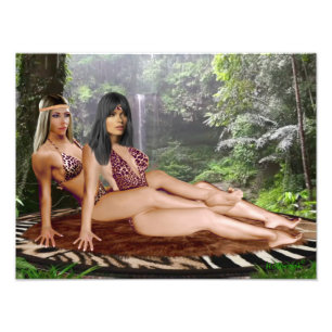 TARZANA SCHAREN LUANA #4 FOTO AFDRUK