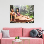 TARZANA SCISSORS LUANA #4 CANVAS AFDRUK (Insitu (Woonkamer))