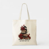 Tas-ally Bookish Dragon Style Canvas tas (Achterkant)