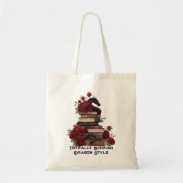 Tas-ally Bookish Dragon Style Canvas tas