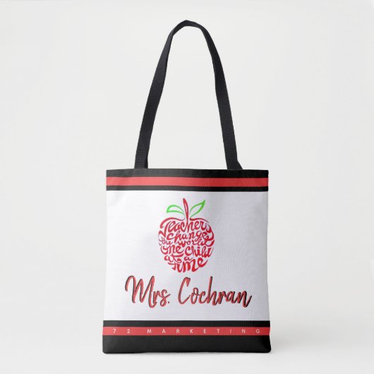 Tas Apple-leerling Aangepast schoolprogramma (Voorkant)