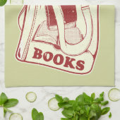 Tas boeken die ik graag lees theedoek (Gevouwen)