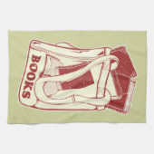 Tas boeken die ik graag lees theedoek (Horizontaal)