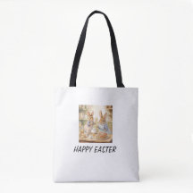 Tas/boodschappentas met paasthema