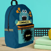 Tas Buddy Aqua Monster Gepersonaliseerde Rugzak