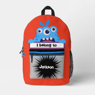 Tas Buddy Blauw Tri Monster Gepersonaliseerde Rugz