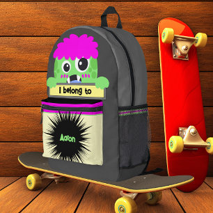 Tas Buddy Groen Monster Gepersonaliseerde Rugzak
