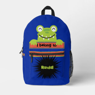 Tas Buddy Happy Green Frog gepersonaliseerde rugza