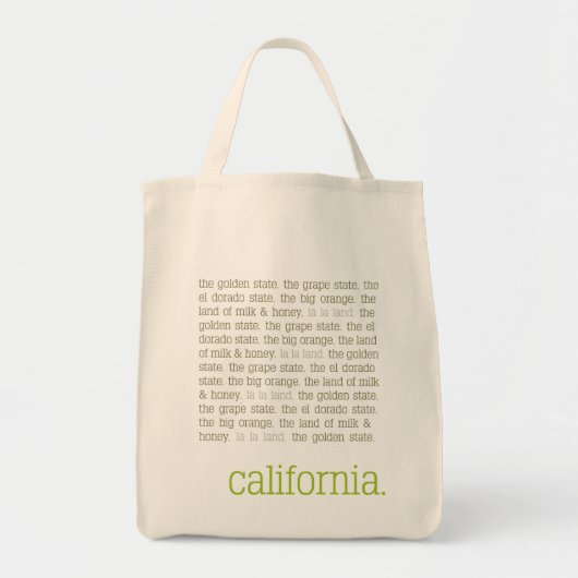 Tas Californië Canvas (Voorkant)