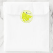 Tas de bananes autocollant rond (Sac)