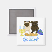 T'as des Latkes ? Magnets Carlins Hanoukka (Recto/Verso)