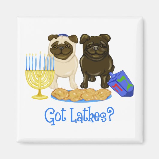 T'as des Latkes ? Magnets Carlins Hanoukka (Devant)