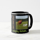 T'as du Coursing ? Mug - Poursuite de leurres, Jug (Devant droit)