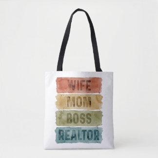 Tas 'Echtgenote Moeder Baas Makelaar' met waterver