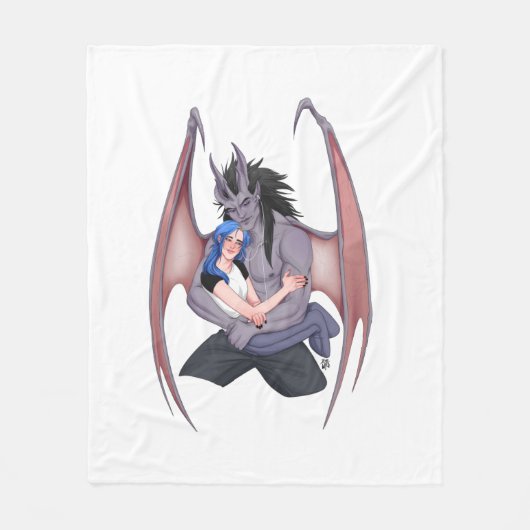 Tas en Juniper Snuggle Portret Fleece Deken (Voorkant)