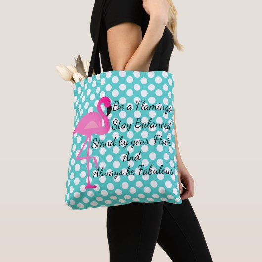 Tas Flamingo Polka Dot (Dichtbij)