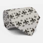 Tas Fleur-De-Lis Taupe Stropdas (Opgerold)