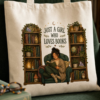 Tas 'Gewoon een meisje dat van boeken houdt' voor