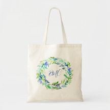 Tas Groen Wreath Monogram