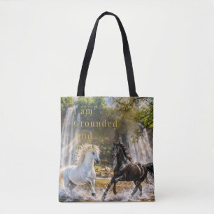 Tas “Ik ben gegrond en vrij” Paard Waterval