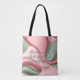 Tas in stijlvol abstract grafisch ontwerp