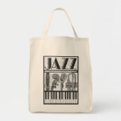 Tas Jazz Music Instruments Canvas (Voorkant)